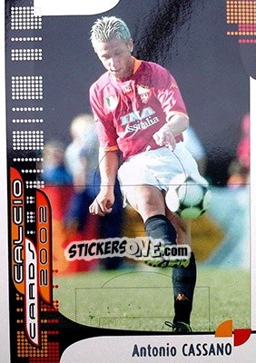 Sticker A. Cassano - Calcio Cards 2001-2002 n. 95 - Panini