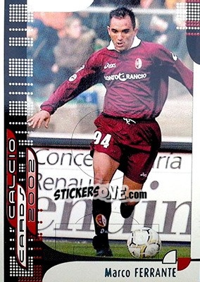Sticker M. Ferrante - Calcio Cards 2001-2002 n. 104 - Panini