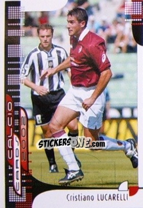 Sticker C. Lucarelli - Calcio Cards 2001-2002 n. 105 - Panini