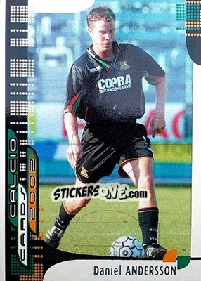 Sticker D. J. Andersson - Calcio Cards 2001-2002 n. 116 - Panini