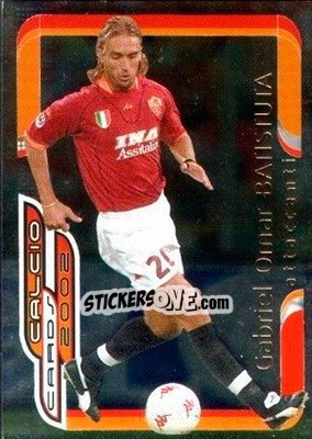 Sticker G. O. Batistuta - Calcio Cards 2001-2002 n. A1 - Panini