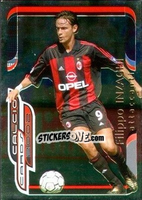Sticker Filippo Inzaghi - Calcio Cards 2001-2002 - Panini