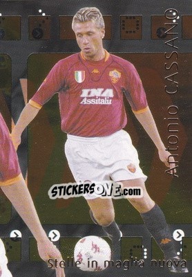 Sticker A. Cassano - Calcio Cards 2001-2002 n. C6 - Panini