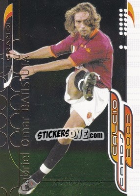 Sticker G. O. Batistuta - Calcio Cards 2001-2002 n. G2 - Panini