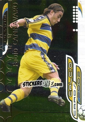Sticker F. Cannavaro - Calcio Cards 2001-2002 n. G3 - Panini