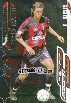 Sticker P. Maldini - Calcio Cards 2001-2002 n. G5 - Panini