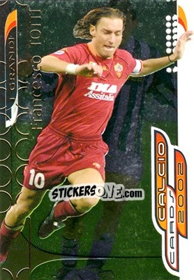 Sticker F. Totti - Calcio Cards 2001-2002 n. G9 - Panini