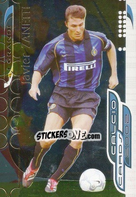 Cromo Javier Zanetti - Calcio Cards 2001-2002 - Panini