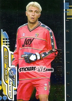 Sticker Sébastien Frey - Calcio Cards 2001-2002 - Panini