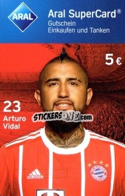 Sticker Arturo Vidal - FC Bayern München 2017-2018
 n. 16 - Aral