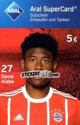 Sticker David Alaba - FC Bayern München 2017-2018
 n. 19 - Aral