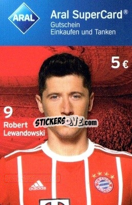 Sticker Robert Lewandowski - FC Bayern München 2017-2018
 n. 12 - Aral