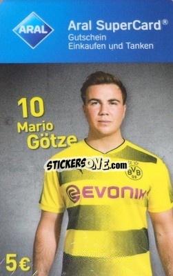Sticker Mario Götze - BVB Borussia Dortmund 2017-2018
 n. 12 - Aral