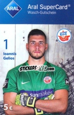 Sticker Ioannis Gelios - FC Hansa Rostock 2018-2019
 - Aral