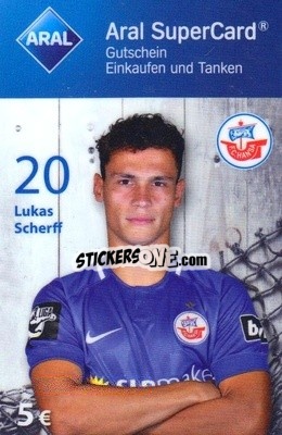 Sticker Lukas Scherff - FC Hansa Rostock 2018-2019
 - Aral