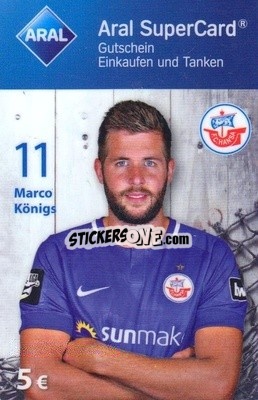 Sticker Marco Königs - FC Hansa Rostock 2018-2019
 n. 11 - Aral