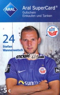 Sticker Stefan Wannenwetsch - FC Hansa Rostock 2018-2019
 - Aral