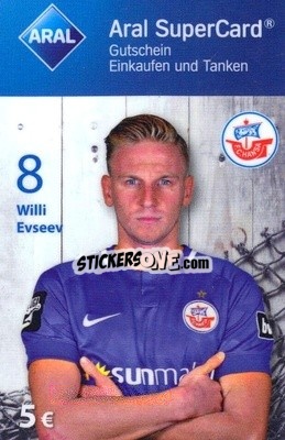 Sticker Willi Evseev - FC Hansa Rostock 2018-2019
 - Aral