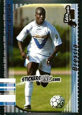 Sticker S. Appiah - Calcio Cards 2002-2003 n. 22 - Panini
