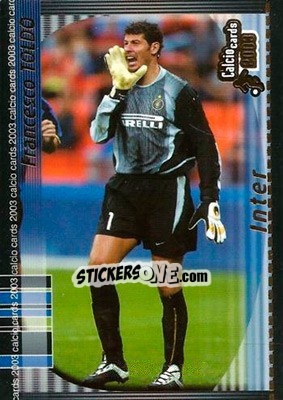 Sticker F. Toldo - Calcio Cards 2002-2003 n. 55 - Panini