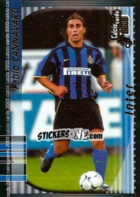 Sticker F. Cannavaro - Calcio Cards 2002-2003 n. 56 - Panini