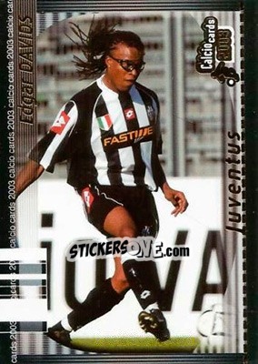 Sticker Edgar Davids - Calcio Cards 2002-2003 n. 67 - Panini