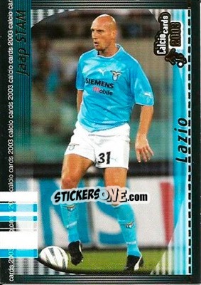 Sticker J. Stam - Calcio Cards 2002-2003 n. 74 - Panini