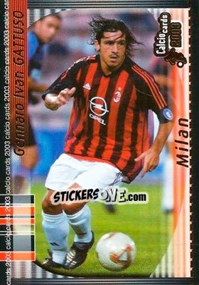 Sticker G. I. Gattuso - Calcio Cards 2002-2003 n. 85 - Panini