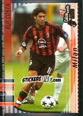 Sticker Rui Costa - Calcio Cards 2002-2003 n. 86 - Panini