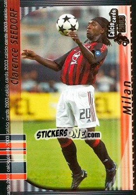 Sticker C. Seedorf - Calcio Cards 2002-2003 n. 87 - Panini