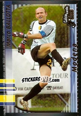 Sticker M. Ballotta - Calcio Cards 2002-2003 n. 91 - Panini
