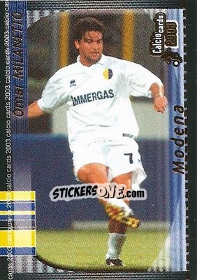 Sticker O. Milanetto - Calcio Cards 2002-2003 n. 95 - Panini