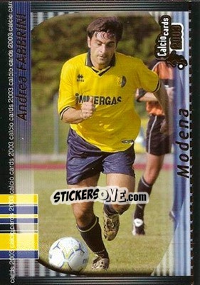Sticker A. Fabbrini - Calcio Cards 2002-2003 n. 99 - Panini