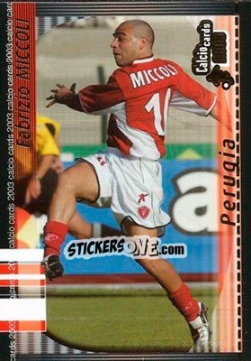 Sticker F. Miccoli - Calcio Cards 2002-2003 n. 116 - Panini