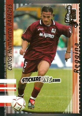Sticker Carlos Humberto Pardes Monges - Calcio Cards 2002-2003 n. 130 - Panini