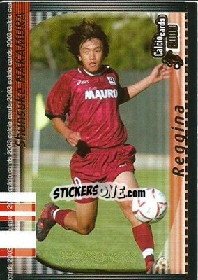 Sticker Shunsuke Nakamura - Calcio Cards 2002-2003 n. 131 - Panini