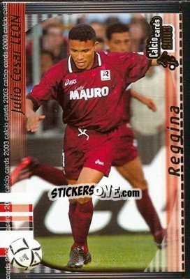 Sticker Julio Cesar Leon Dailey - Calcio Cards 2002-2003 - Panini