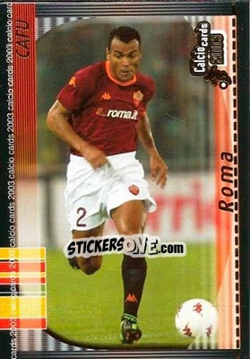 Sticker Cafu - Calcio Cards 2002-2003 n. 139 - Panini