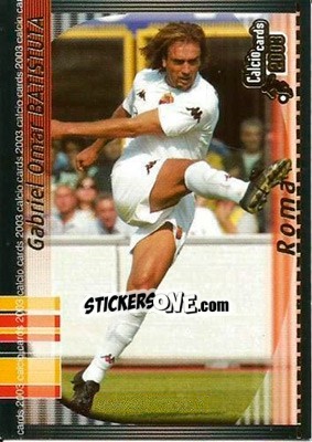 Figurina Gabriel Omar Batistuta - Calcio Cards 2002-2003 - Panini