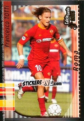Sticker F. Totti - Calcio Cards 2002-2003 n. 144 - Panini