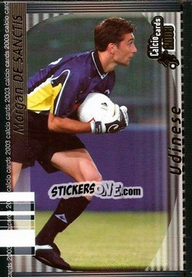 Sticker Morgan De Sanctis - Calcio Cards 2002-2003 n. 154 - Panini