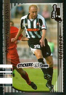 Sticker R. N. Sensini - Calcio Cards 2002-2003 n. 156 - Panini