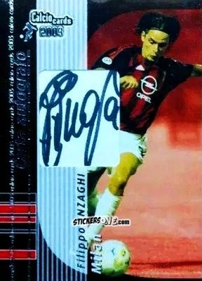 Sticker Filippo Inzaghi - Calcio Cards 2002-2003 n. A2 - Panini