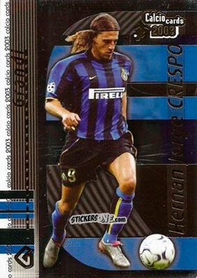 Sticker Crespo - Calcio Cards 2002-2003 n. G3 - Panini