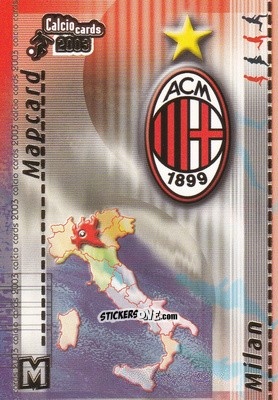 Sticker Milan - Calcio Cards 2002-2003 n. M10 - Panini