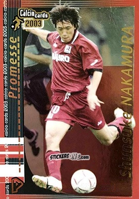 Sticker Shunsuke Nakamura - Calcio Cards 2002-2003 n. P2 - Panini