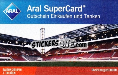 Sticker Rhein Enerie Stadion - 1.FC Köln 2018-2019
 n. 5 - Aral