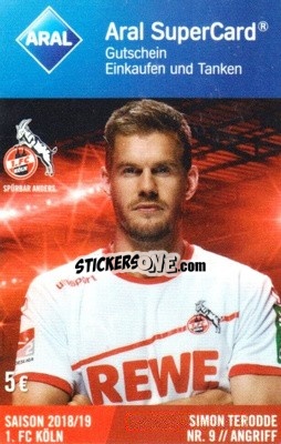 Sticker Simon Terodde - 1.FC Köln 2018-2019
 - Aral