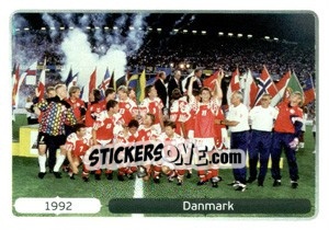 Sticker 1992 Danmark - UEFA Euro Poland-Ukraine 2012. Deutschland edition n. 530 - Panini