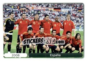 Sticker 2008 España - UEFA Euro Poland-Ukraine 2012. Deutschland edition n. 537 - Panini